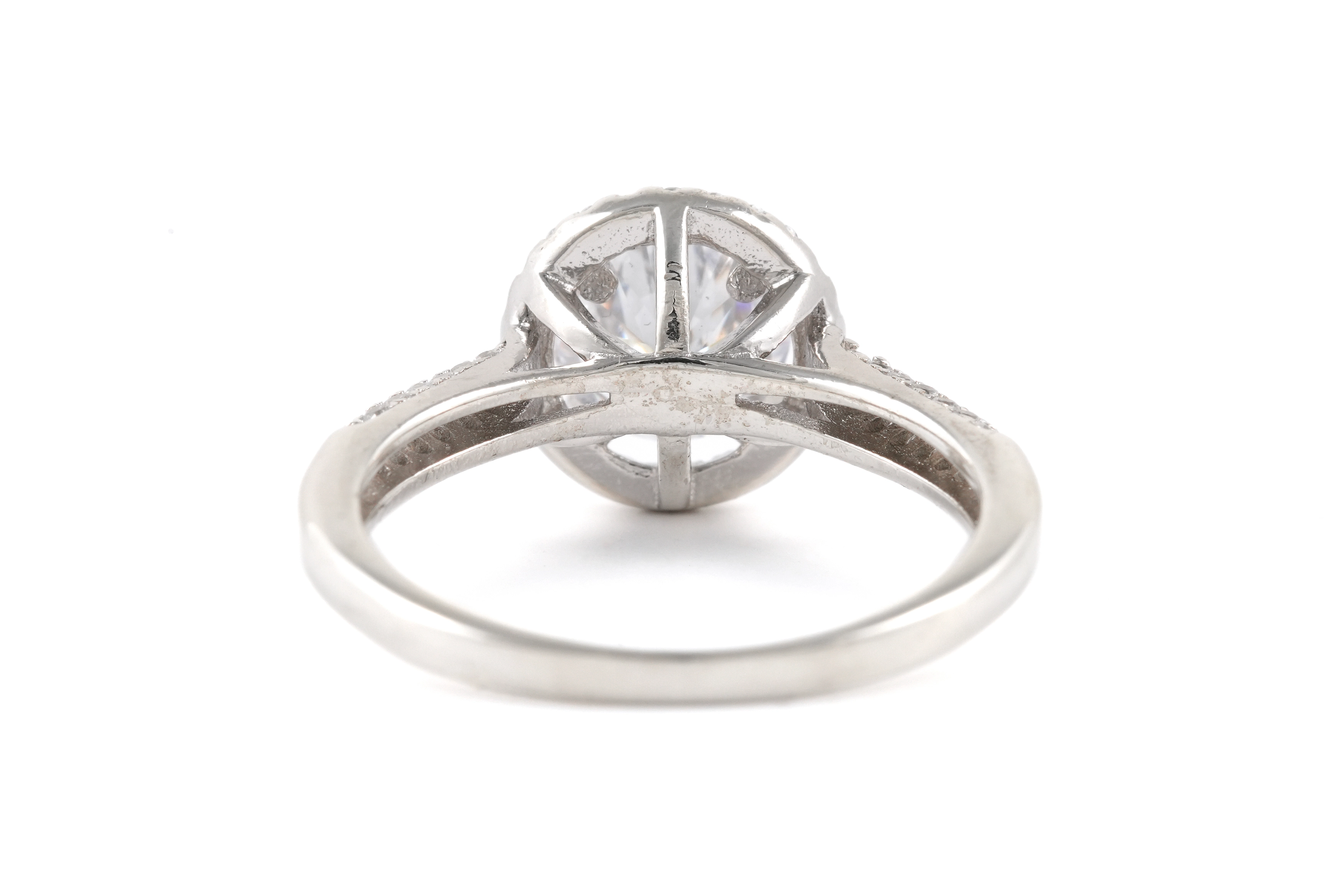 Bague contemporaine en argent 925 sertie de zirconiums - - 5