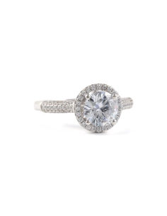 Bague contemporaine en argent 925 sertie de zirconiums - - 7