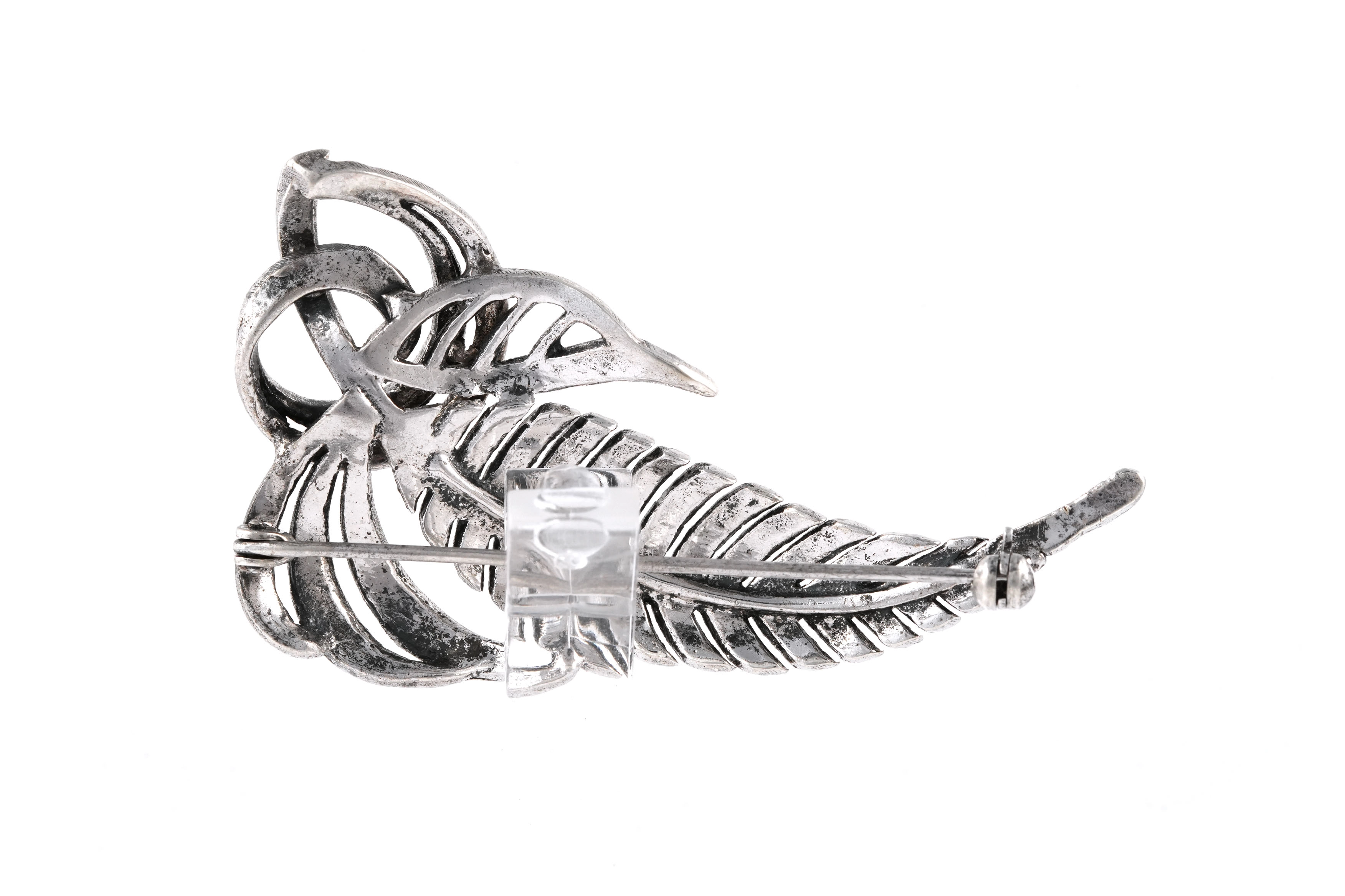 Broche Art Déco en argent sertie de marcassites - - 4