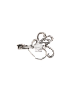 Broche Années 50 en argent sertie de marcassites - - 4