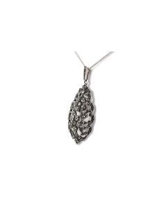 Pendentif Art Déco en argent 835 serti de marcassites - - 2