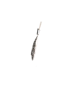 Pendentif Art Déco en argent 835 serti de marcassites - - 3