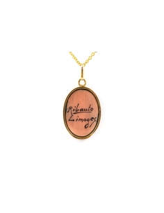 Pendentif Années 50 en or jaune 18 carats serti d'émail - - 6