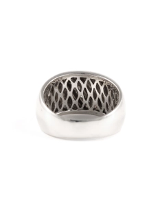 Bague contemporaine en argent 925 sertie de zirconiums - - 4