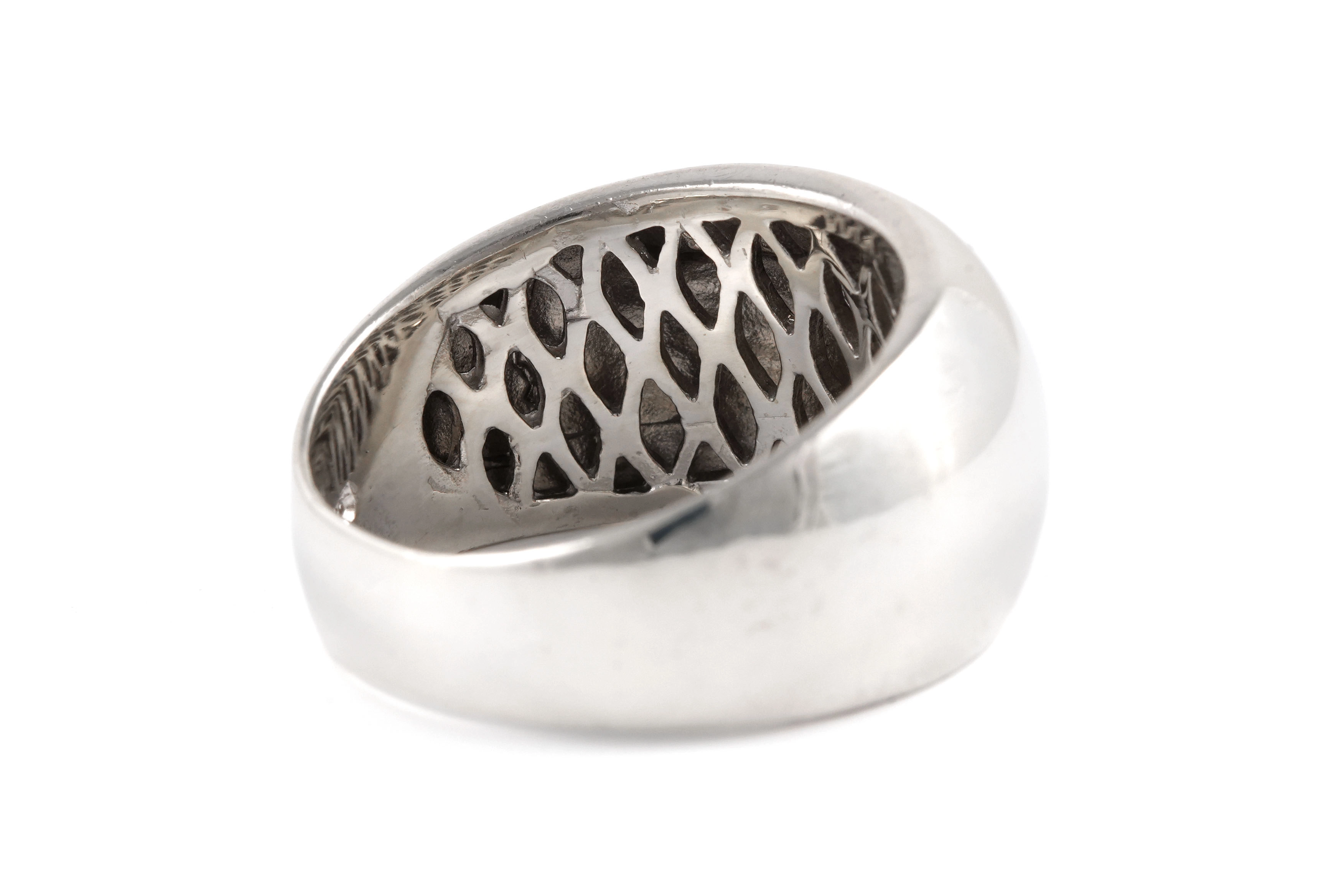 Bague contemporaine en argent 925 sertie de zirconiums - - 5
