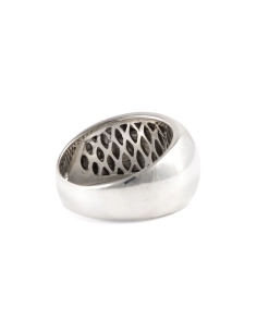 Bague contemporaine en argent 925 sertie de zirconiums - - 5