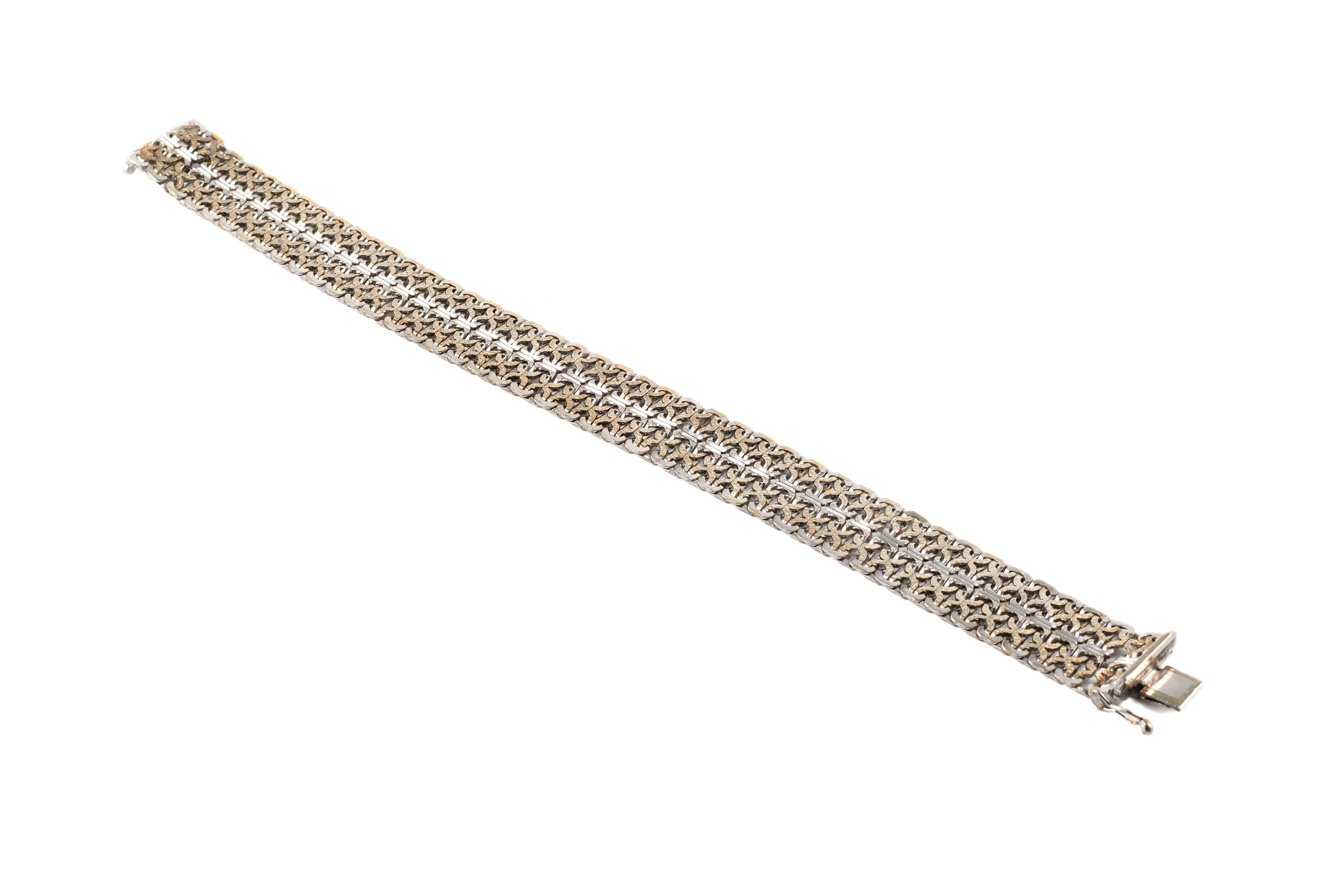 Bracelet Années 70 en argent 835 - - 8