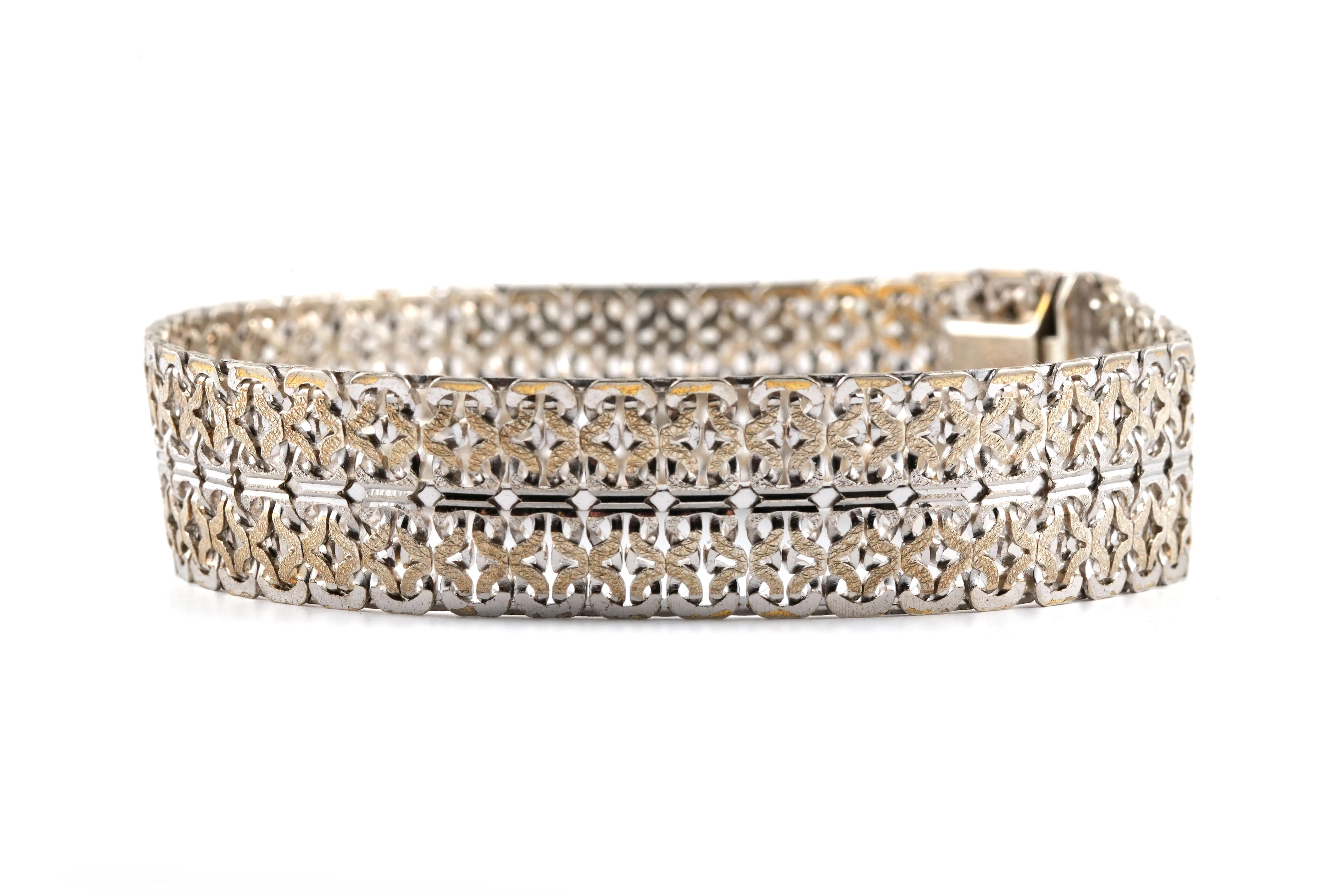 Bracelet Années 70 en argent 835 - - 3