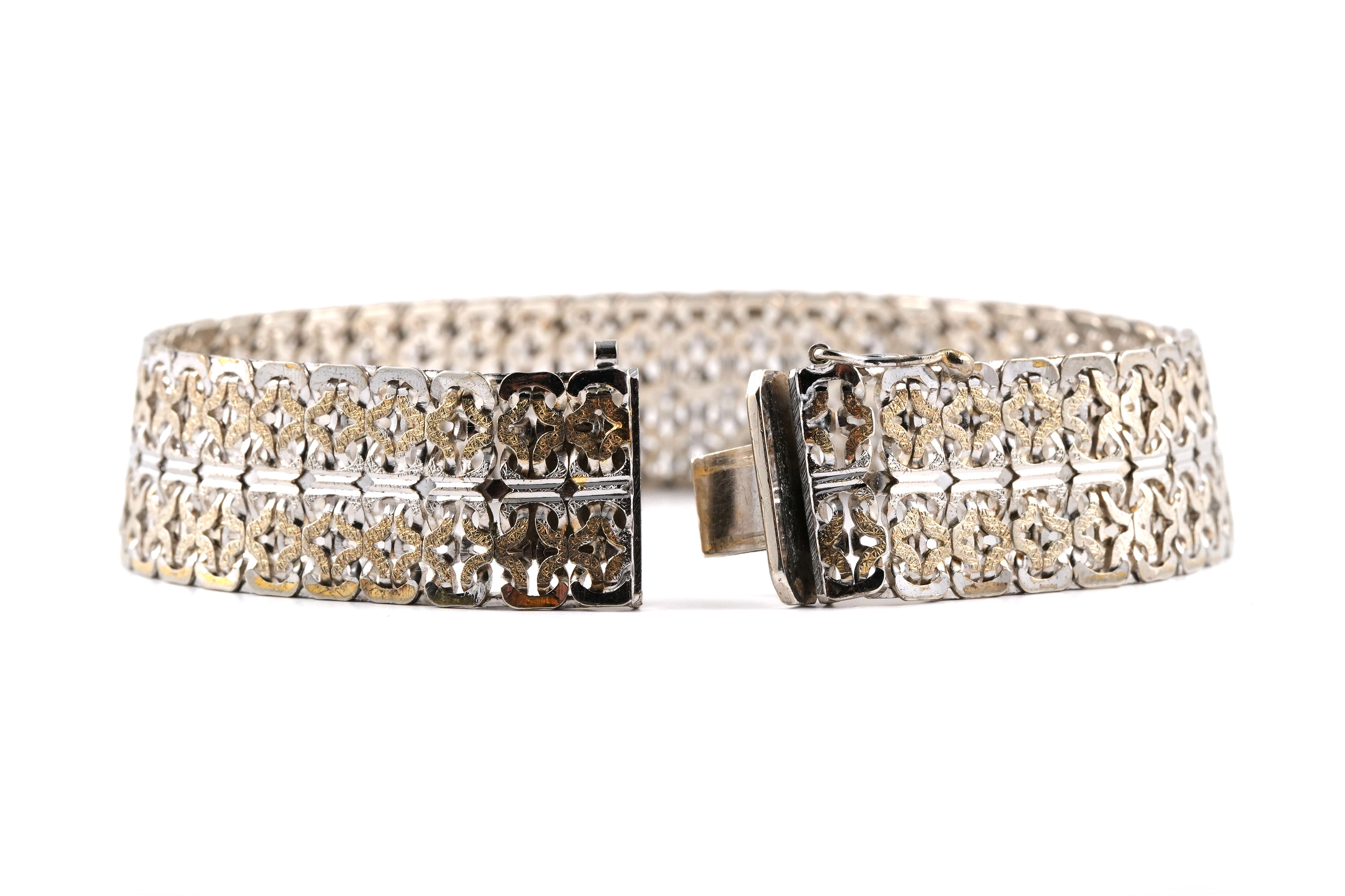 Bracelet Années 70 en argent 835 - - 7