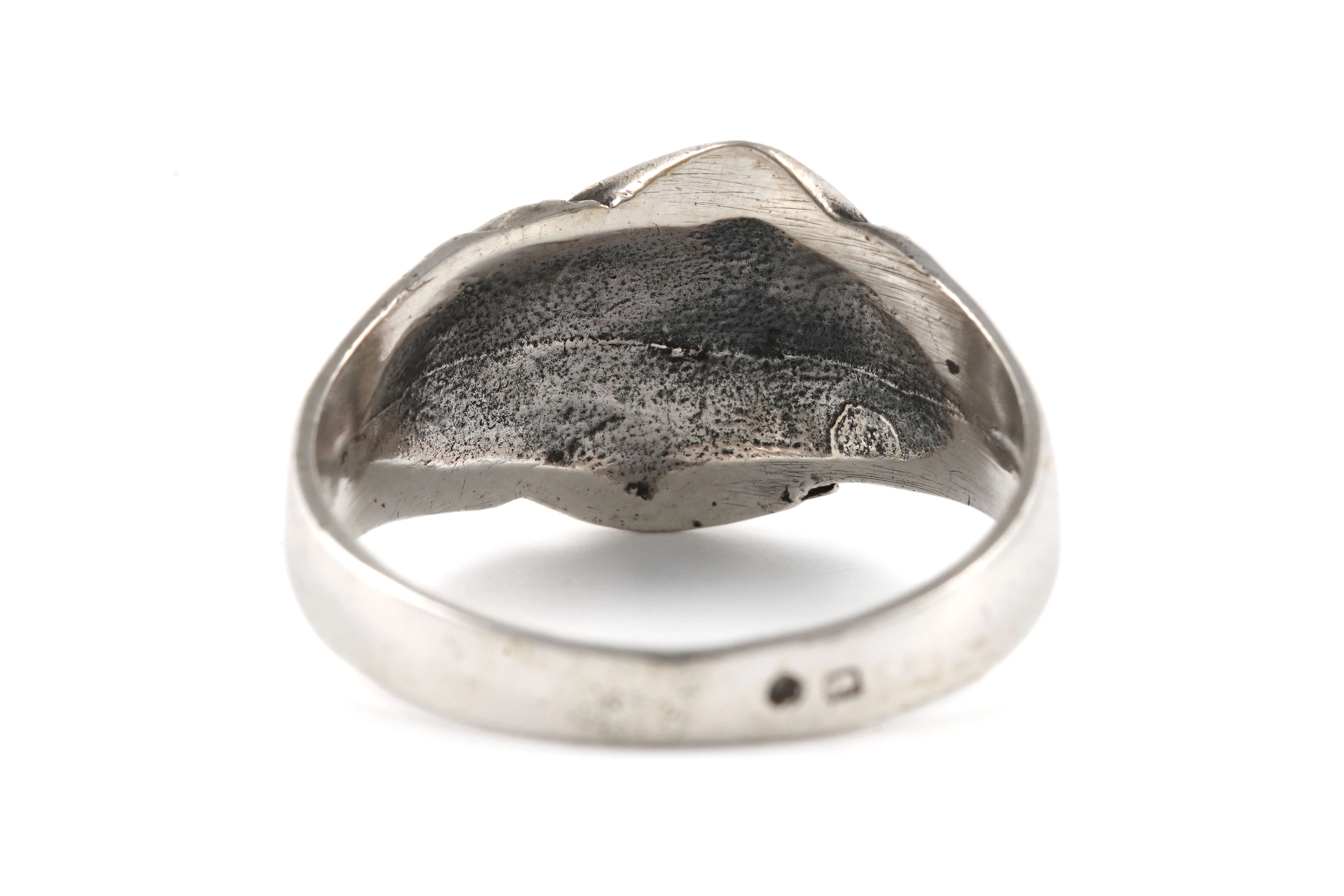 Bague Art Déco en argent 800 sertie de marcassites - - 4