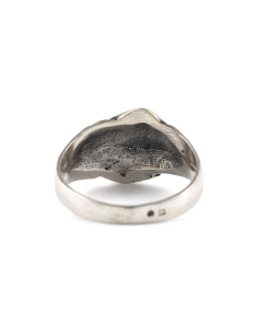 Bague Art Déco en argent 800 sertie de marcassites - - 4