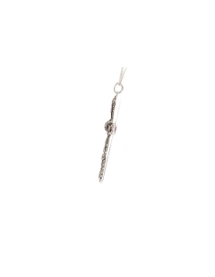 Pendentif Art Déco en argent serti de marcassites - - 3