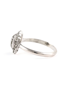 Bague Art Déco en argent 835 sertie de marcassites - - 3