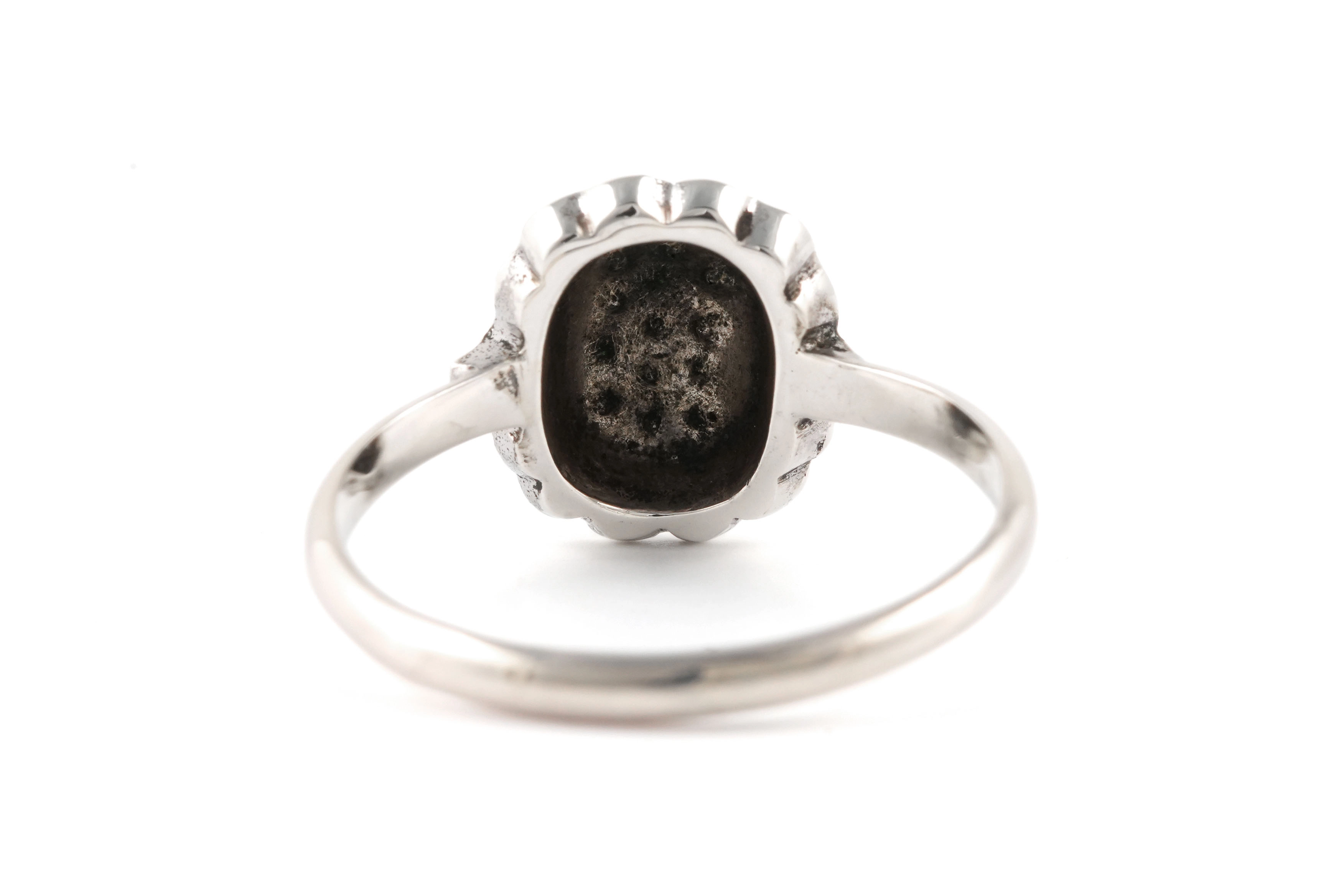 Bague Art Déco en argent 835 sertie de marcassites - - 5