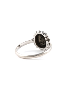 Bague Art Déco en argent 835 sertie de marcassites - - 6