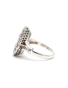 Bague contemporaine en argent 925 sertie de zirconiums - - 3
