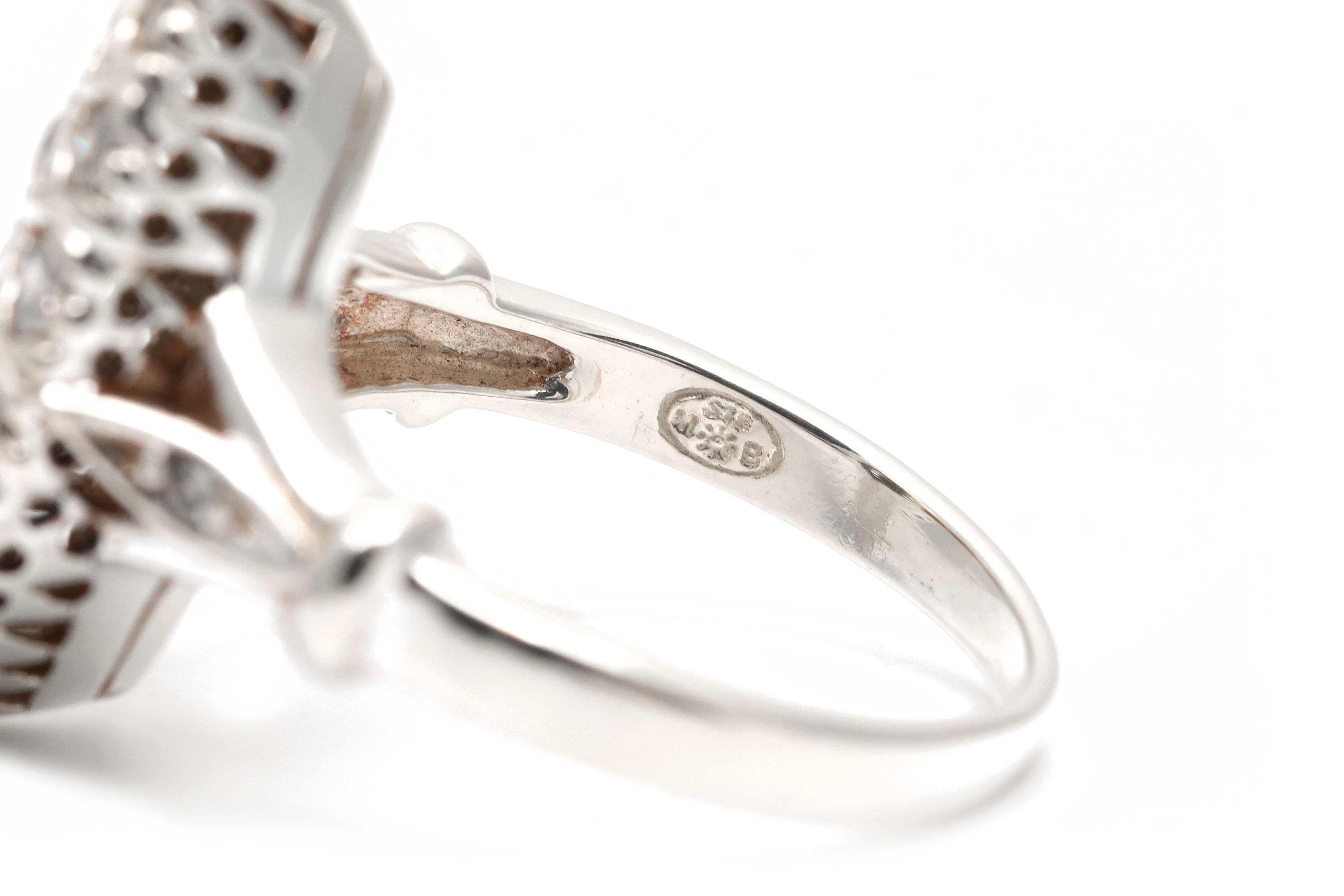 Bague contemporaine en argent 925 sertie de zirconiums - - 4