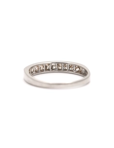 Bague contemporaine en or blanc 9 carats sertie de diamants taille "brillant" (+-0.40ct) - - 5