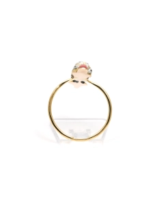 Bague Art Déco en or jaune 18 carats sertie d'émail - - 4
