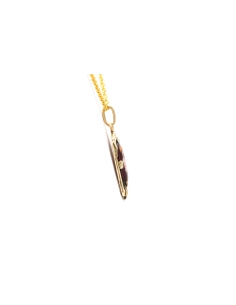 Pendentif Art Déco en or jaune 18 carats et émail de Limoges - - 5