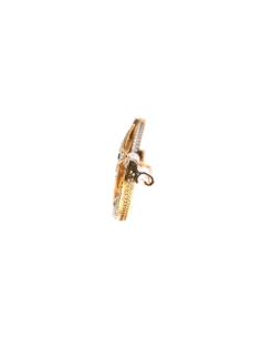 Broche Napoléon III en or jaune 14 carats sertie de perles et de strass - - 3