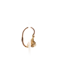 Boucles d'oreilles Art Déco en or jaune 18 carats serties de perles - - 5