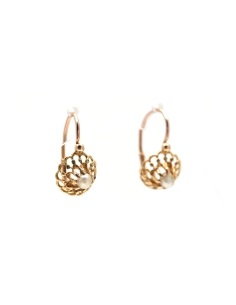 Boucles d'oreilles Art Déco en or jaune 18 carats serties de perles - - 6