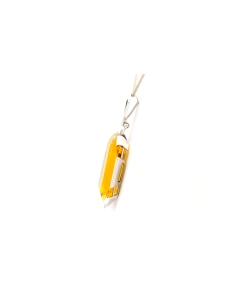 Pendentif Art Déco en argent serti d'un cristal - - 3