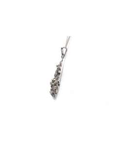 Pendentif Art Déco en argent 835 serti de marcassites - - 3