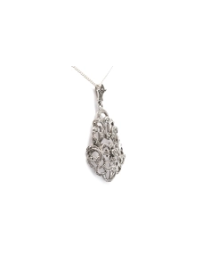 Pendentif Art Déco en argent 835 serti de marcassites - - 4