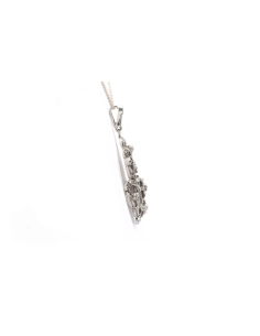 Pendentif Art Déco en argent 835 serti de marcassites - - 5