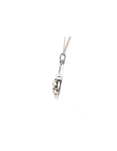 Pendentif Art Déco en platine serti de diamants taille "Old cut" - - 3