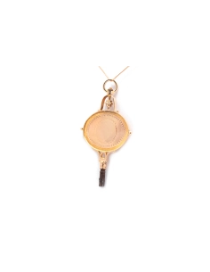 Pendentif Art Déco en or jaune 18 carats - - 2