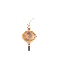 Pendentif Art Déco en or jaune 18 carats - - 1