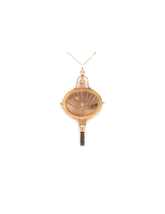 Pendentif Art Déco en or jaune 18 carats - - 6