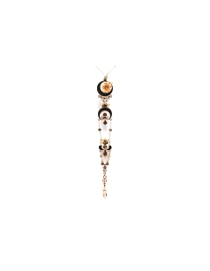 Pendentif Napoléon III en or jaune 18 carats serti de perles et de saphirs - - 6