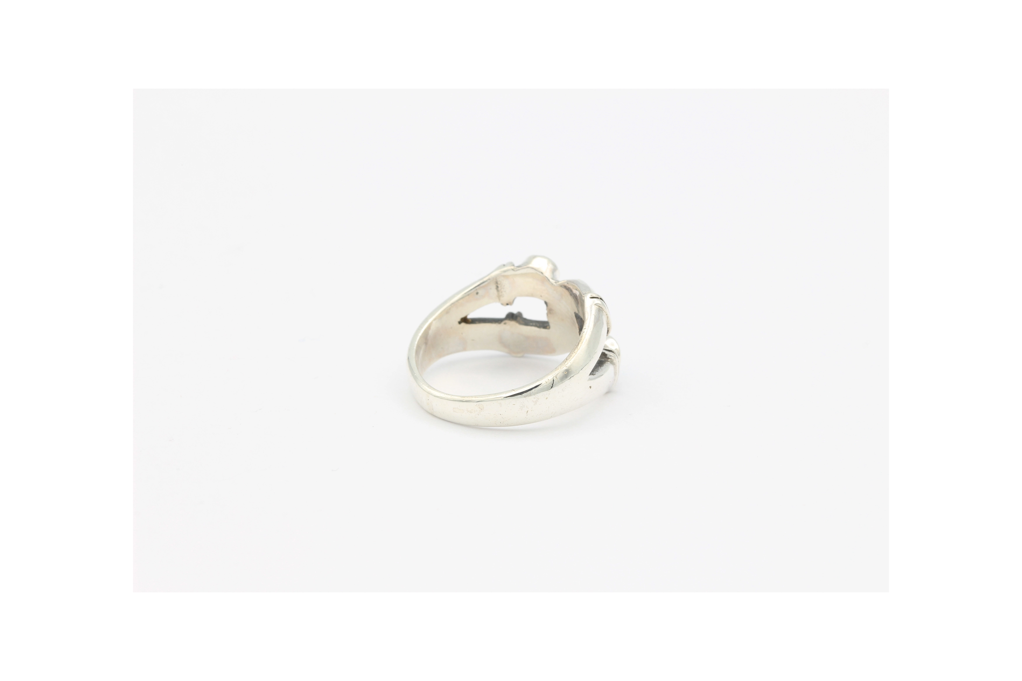 Bague contemporaine argent 925 et turquoise-The Vintage Workshop