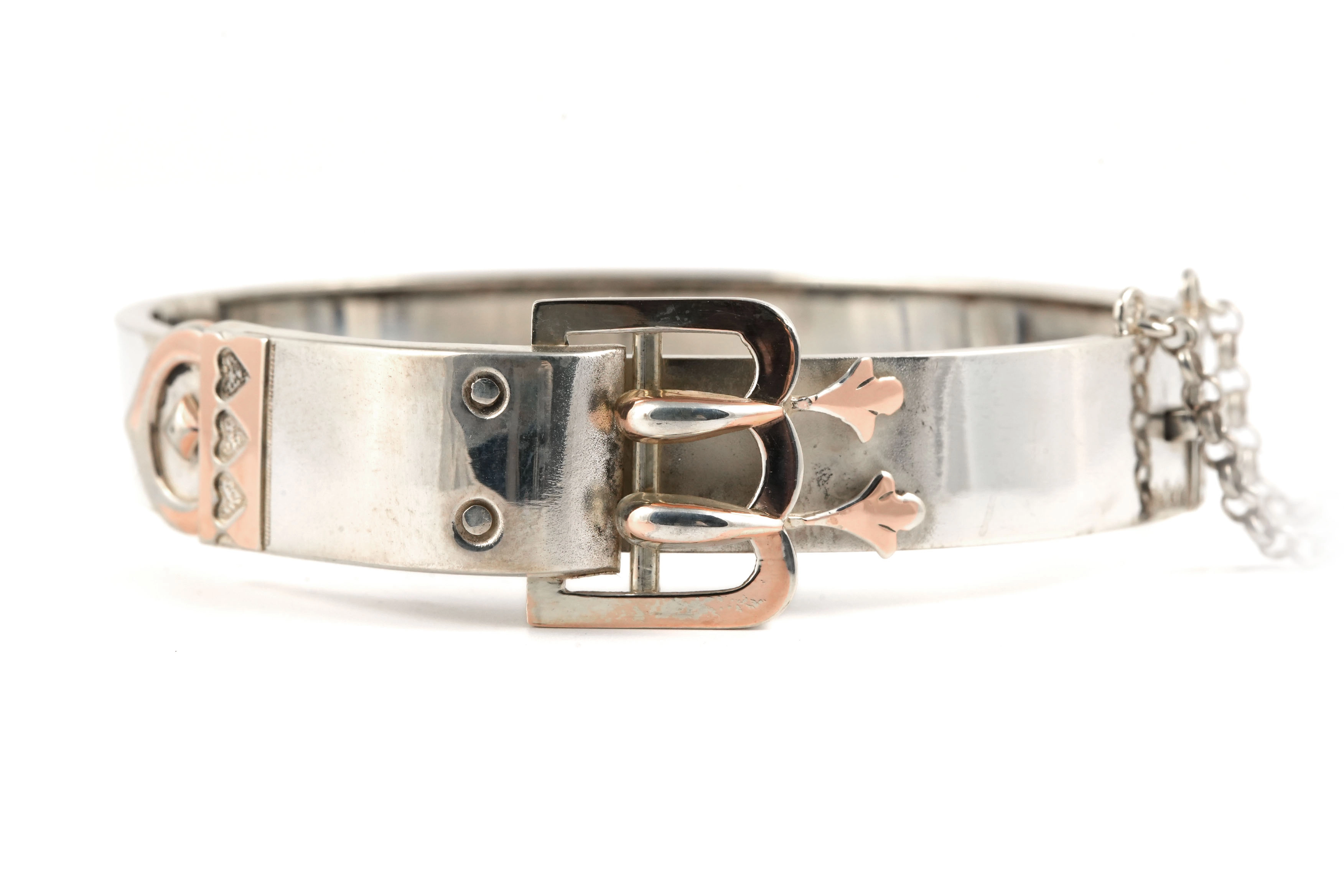 Bracelet Art Déco en argent 800 - - 8