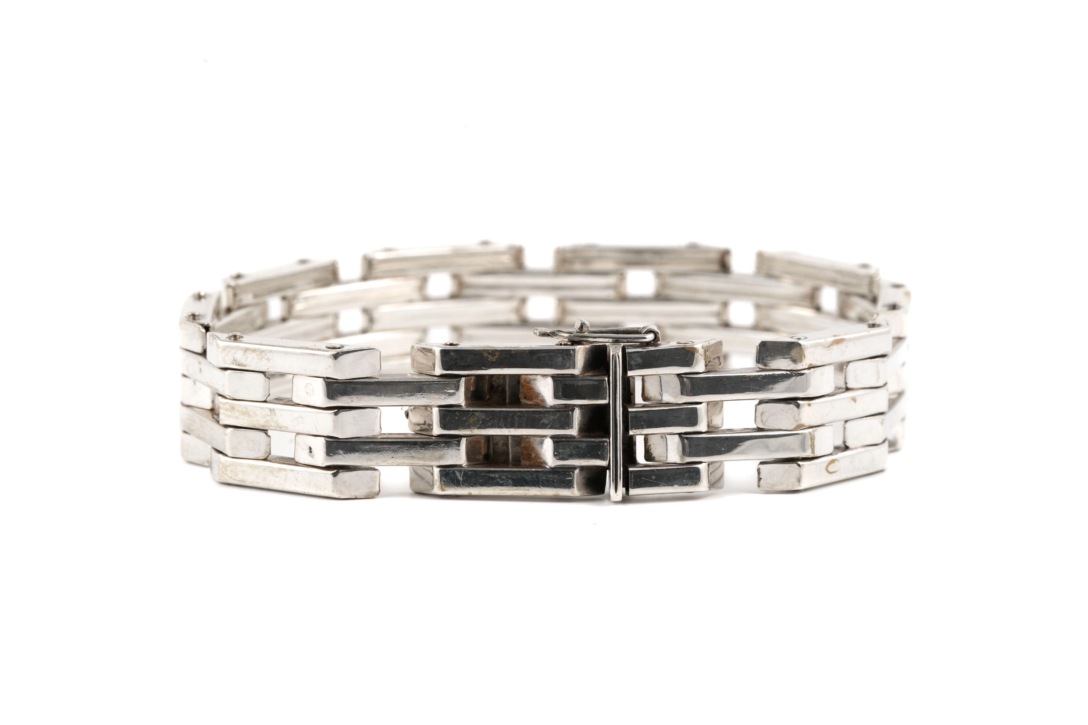 Bracelet Art Déco en argent 800 - - 5