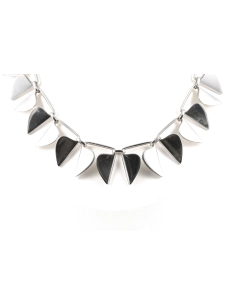 Collier Art Déco en argent 925 signé Georg Jensen - - 1