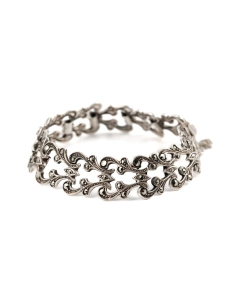 Bracelet Art Déco en argent serti de marcassites - - 3