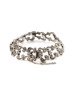Bracelet Art Déco en argent serti de marcassites - - 4