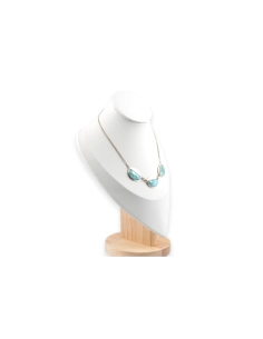 Collier contemporain en argent 925 serti de larimars - - 4