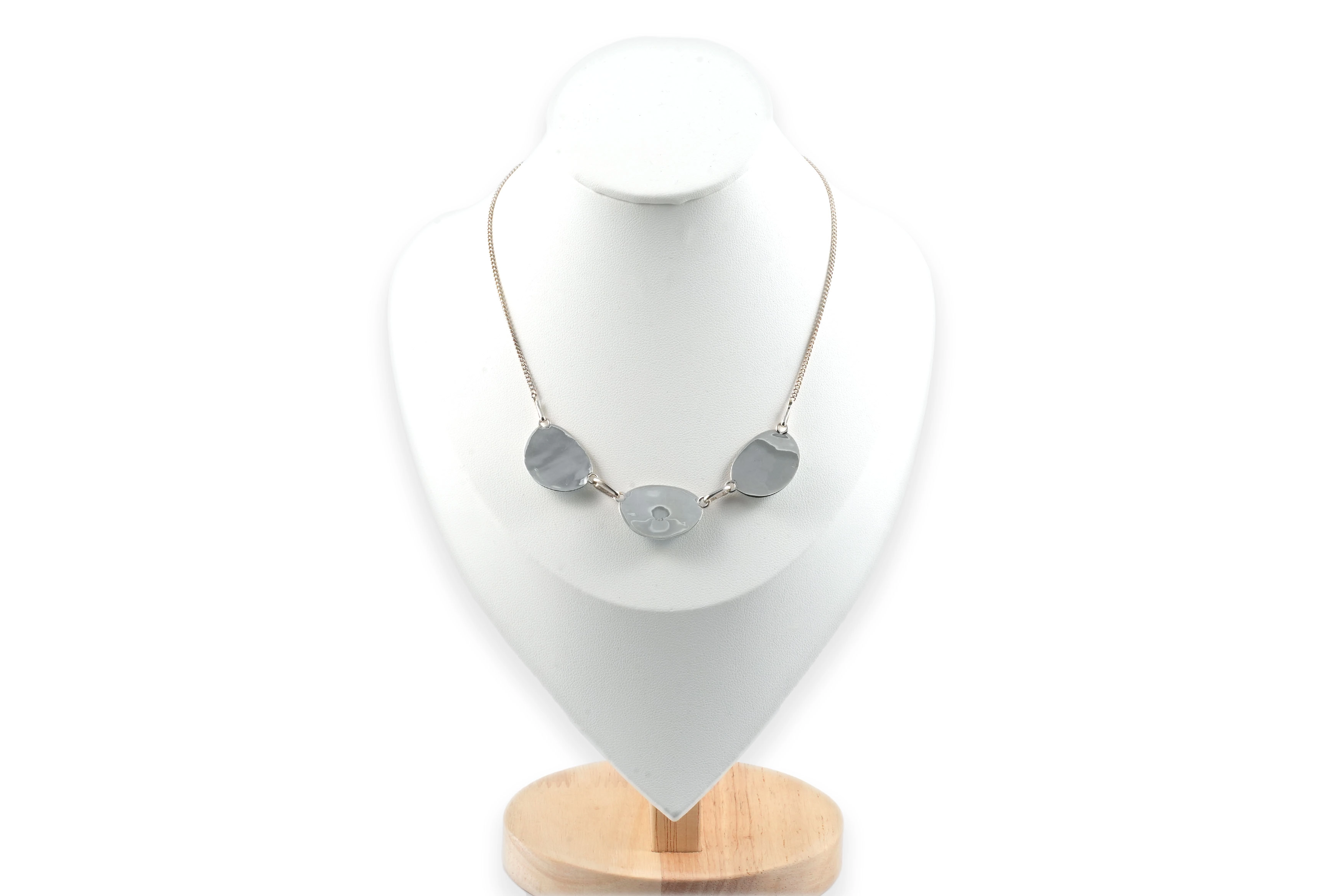 Collier contemporain en argent 925 serti de larimars - - 5