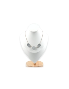 Collier contemporain en argent 925 serti de larimars - - 5