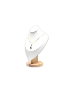Collier Art Déco en or jaune et blanc 18 carats serti d'une topaze et d'un diamant taille "rose"