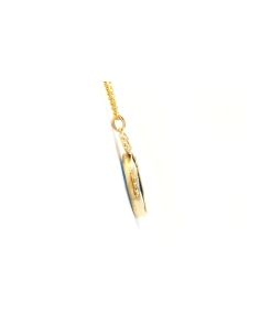 Pendentif Art Nouveau en or jaune 18 carats serti d'un camée en agate