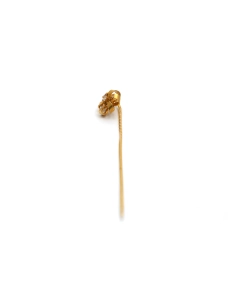 Pique à cravate Art Nouveau en or jaune 18 carats sertie de diamant taille "rose"