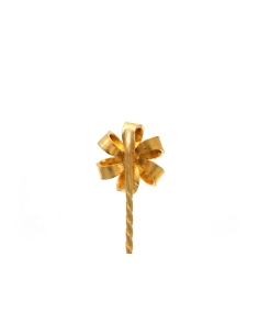 Pique à cravate Art Nouveau en or jaune 18 carats sertie de diamant taille "rose"