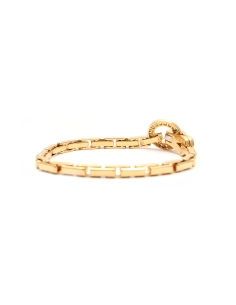 Bracelet Cartier "Agrafe" contemporain en or jaune 18 carats serti de diamants taille "brillant" (+- 1.05 ct) - - 5